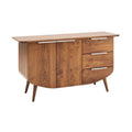 **Titel: Tijdloze Houten Dressoir met Laden en Deuren**