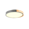 **Moderne plafondlamp met houten accent**
